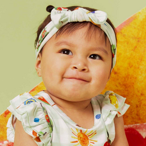 Baby Kids Bamboo Pajamas — The Very Hungry Caterpillar™ Headwrap — Image 1