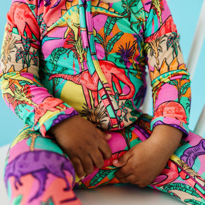 Baby Kids Bamboo Pajamas — Extra-roar-dinary Footie — Image 1