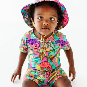 Baby Kids Bamboo Pajamas — Extra-roar-dinary Bucket Hat — Image 1