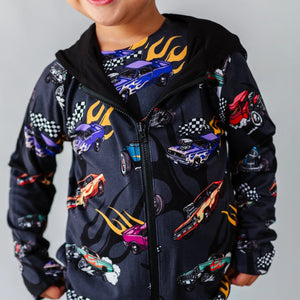 Baby Kids Bamboo Pajamas — Fast Track Convertible Jacket — Image 1