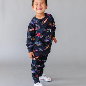 Baby Kids Bamboo Pajamas — Fast Track Jogger Set — Image 1