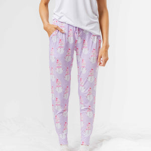 Baby Kids Bamboo Pajamas — Feelin' Snow Pretty Women's Pants — Image 1