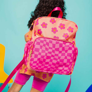 Baby Kids Bamboo Pajamas — Flower Child Kid's Backpack — Image 1