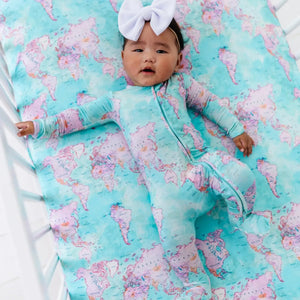 Baby Kids Bamboo Pajamas — For What It's Earth Footie — Image 16