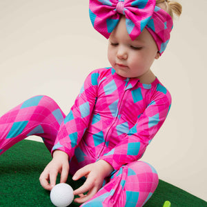 Baby Kids Bamboo Pajamas — Fore The Love Biggie Bow — Image 1