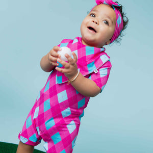 Baby Kids Bamboo Pajamas — Fore The Love Shortie Romper — Image 1