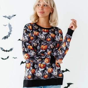 Baby Kids Bamboo Pajamas — Fright Club Women's Crew Neck Sweatshirt — Image 1