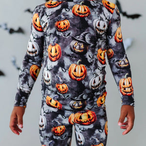 Baby Kids Bamboo Pajamas — Fright Club Two-Piece Pajama Set — Image 1