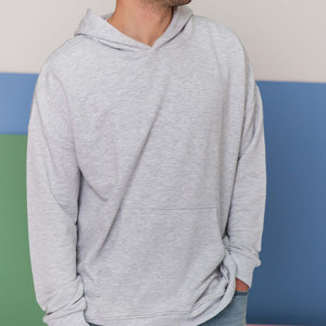 Baby Kids Bamboo Pajamas — Heather Grey Adult Unisex Hoodie — Image 1