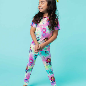 Baby Kids Bamboo Pajamas — Gabby's Dollhouse™ Short Sleeve Pajama Set — Image 1