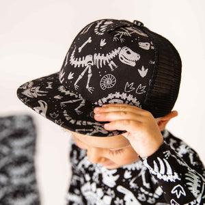 Baby Kids Bamboo Pajamas — Glow Extinct Hat — Image 1