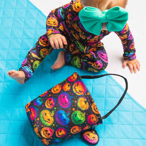 Baby Kids Bamboo Pajamas — Glow Hard or Glow Home Reversible Treat Basket — Image 1