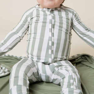 Baby Kids Bamboo Pajamas — Grow With The Flow Convertible Romper — Image 1