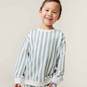 Baby Kids Bamboo Pajamas — Grow With The Flow Crew Neck Sweatshirt — Image 1