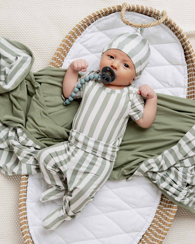 Baby Kids Bamboo Pajamas — Grow With The Flow Infant Layette Set — Image 1