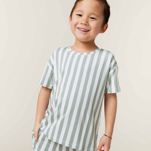 Baby Kids Bamboo Pajamas — Grow With The Flow T-Shirt — Image 1