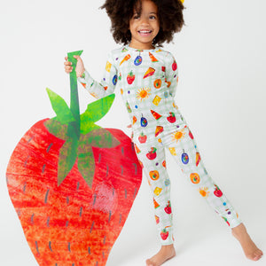 Baby Kids Bamboo Pajamas — The Very Hungry Caterpillar™ Long Sleeve Pajama Set — Image 1