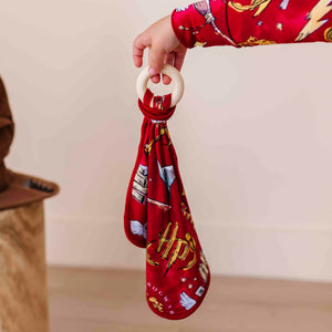 Baby Kids Bamboo Pajamas — Harry Potter™ Lovey + Wooden Teether — Image 1