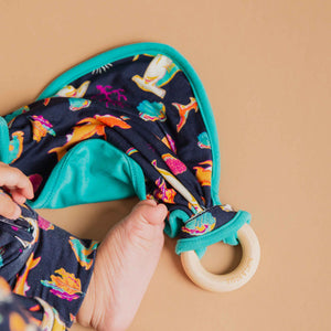 Baby Kids Bamboo Pajamas — Hammer Time Lovey — Image 1