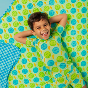 Baby Kids Bamboo Pajamas — Happy Surge Bum Bum Blanket — Image 1