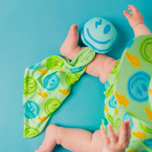 Baby Kids Bamboo Pajamas — Happy Surge Lovey — Image 1