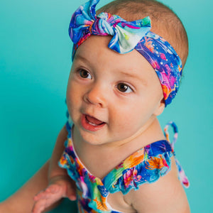 Baby Kids Bamboo Pajamas — Current Crew Headwrap — Image 1