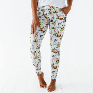 Baby Kids Bamboo Pajamas — Herd It Here First Women's Pants — Image 1