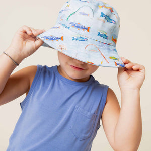 Baby Kids Bamboo Pajamas — Holy Carp Bucket Hat — Image 1