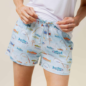Baby Kids Bamboo Pajamas — Holy Carp Women's Shorts — Image 1