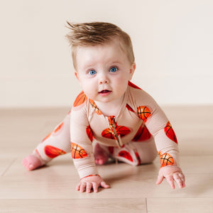 Baby Kids Bamboo Pajamas — Hoop, There It Is Convertible Romper — Image 1