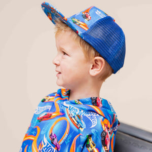 Baby Kids Bamboo Pajamas — Hot Wheels™ Full Throttle Hat — Image 1