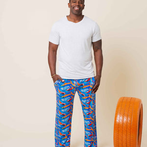 Baby Kids Bamboo Pajamas — Hot Wheels™ Full Throttle Men's Pajama Pants — Image 1
