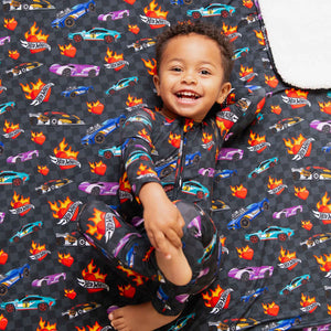 Baby Kids Bamboo Pajamas — Hot Wheels™ Heart Racers Bum Bum Blanket - Plush — Image 1