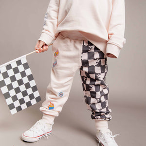 Baby Kids Bamboo Pajamas — Hot Wheels™ Final Lap Relaxed Fit Sweatpants — Image 1