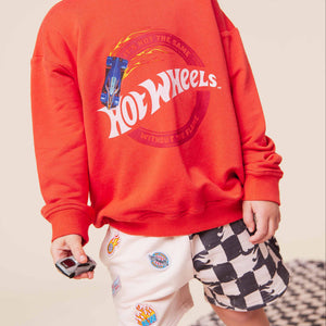 Baby Kids Bamboo Pajamas — Hot Wheels™ Turbo Crew Neck Sweatshirt — Image 1