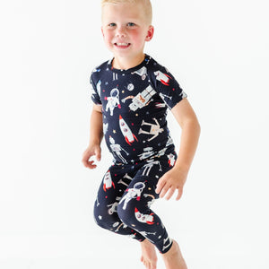 Baby Kids Bamboo Pajamas — I Need Space Two-Piece Pajama Set - Short Sleeve — Image 1