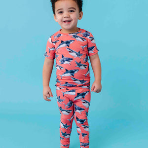 Baby Kids Bamboo Pajamas — Jaws Dropping Short Sleeve Two-Piece Pajama Set — Image 1