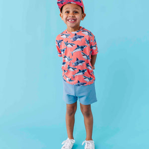Baby Kids Bamboo Pajamas — Jaws Dropping T-Shirt & Shorts Set — Image 1