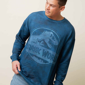 Baby Kids Bamboo Pajamas — Jurassic World™ Adult Unisex Crew Neck Sweatshirt — Image 1