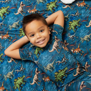 Baby Kids Bamboo Pajamas — Jurassic World™ Bum Bum Blanket - Plush — Image 1