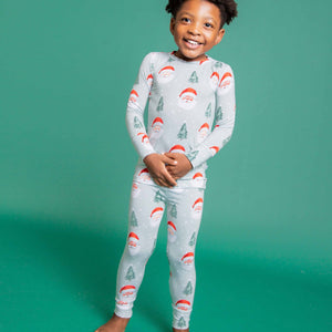 Baby Kids Bamboo Pajamas — Just BeClause Long Sleeve Pajama Set — Image 1