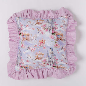 Baby Kids Bamboo Pajamas — A Knight to Remember Ruffled Euro Sham — Image 1