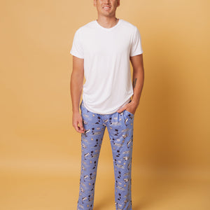 Baby Kids Bamboo Pajamas — Shark Week™ Feelin' Fin-tastic Men's Pajama Pants — Image 1