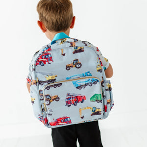Baby Kids Bamboo Pajamas — Keep on Truckin’ Toddler Backpack — Image 1