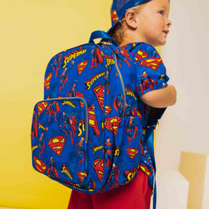 Baby Kids Bamboo Pajamas — SUPERMAN™ Kryptonite Crusher Kids Backpack — Image 1