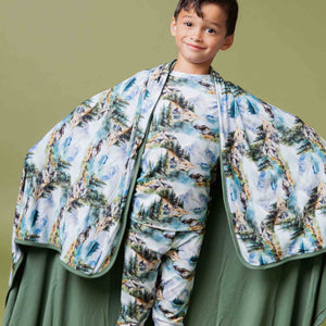 Baby Kids Bamboo Pajamas — Lake It Easy Bum Bum Blanket — Image 1