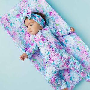Baby Kids Bamboo Pajamas — Lei'd Back Changing Pad Cover — Image 1