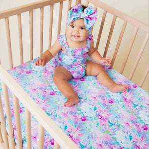 Baby Kids Bamboo Pajamas — Lei'd Back Crib Sheet — Image 1