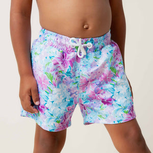 Baby Kids Bamboo Pajamas — Lei'd Back Swim Shorts — Image 1