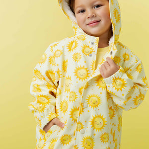 Baby Kids Bamboo Pajamas — Little Sunshine Hooded Raincoat — Image 1